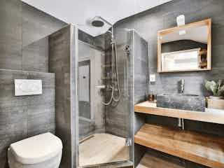 A new shower conversion within a bathroom remodel in Colorado Springs