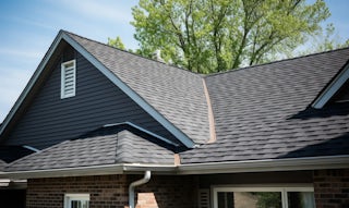 A newly installed roof on a house in Colorado Springs
