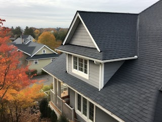 A newly shingled roof in a local Colorado Springs neighborhood
